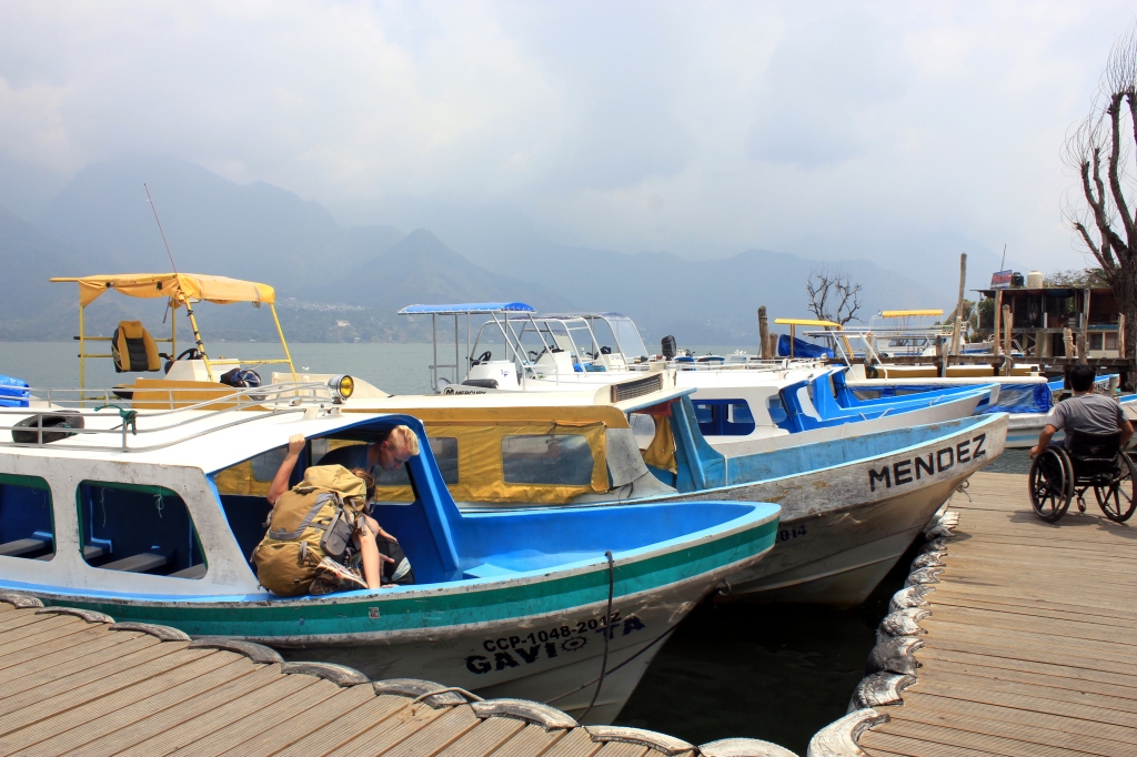 Lanchas or boats on Lake Atitlan, Guatemala